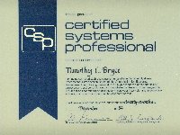 Certified Systems Professional, Charter Member